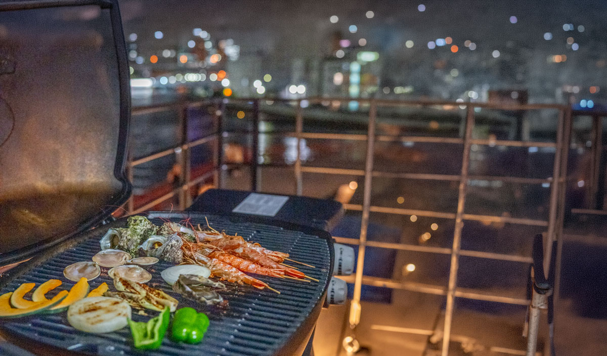 花火鑑賞 ＆ BBQ