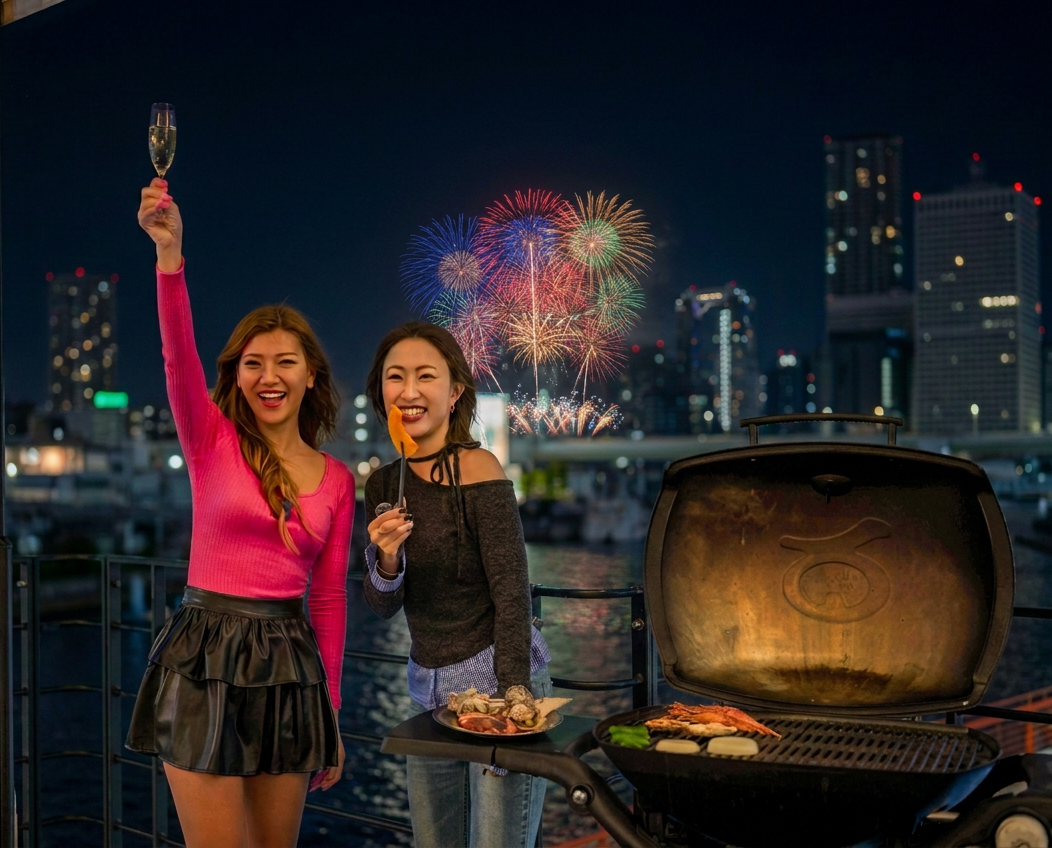 淀川花火大会 海鮮＆牛ステーキBBQ 2026