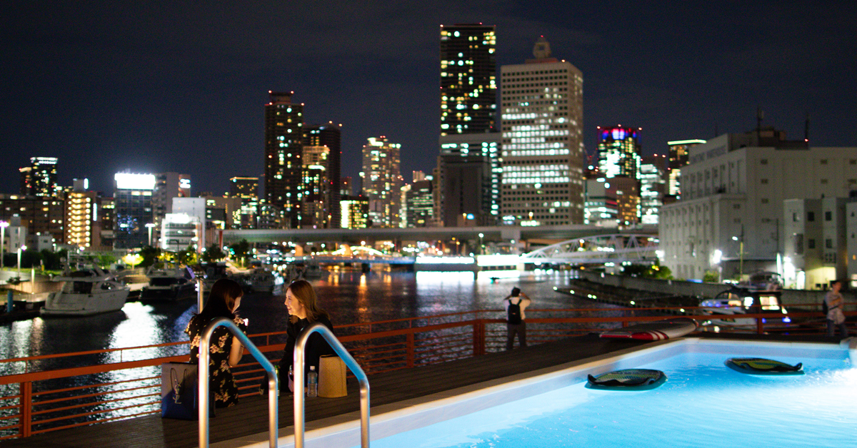 中之島GATEサウスピアの夜景